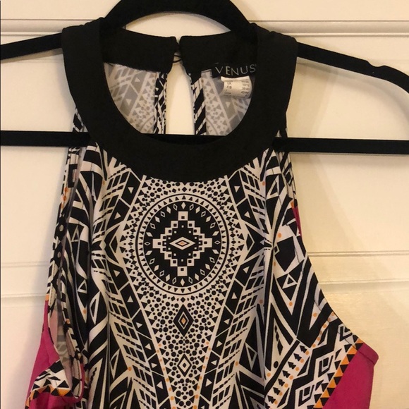 Venus high neck short dress. 36 inches in length - Picture 2 of 4